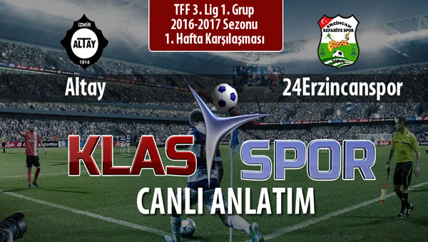 Altay - 24Erzincanspor maç kadroları belli oldu...