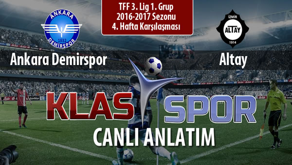 Ankara Demirspor - Altay sahaya hangi kadro ile çıkıyor?