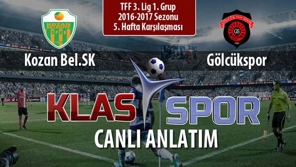 Kozan Bel.SK - Gölcükspor maç kadroları belli oldu...