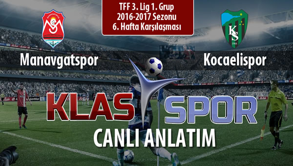 Manavgatspor - Kocaelispor maç kadroları belli oldu...