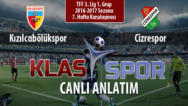 Kızılcabölükspor - Cizrespor sahaya hangi kadro ile çıkıyor?