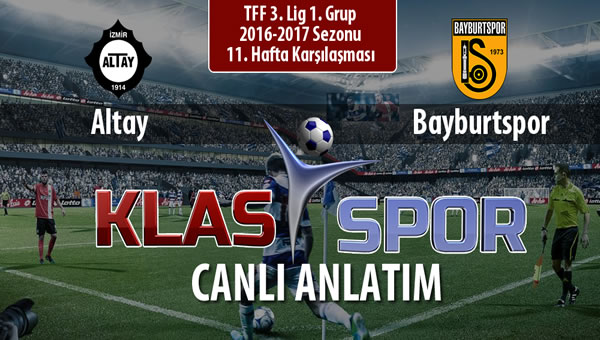 Altay - Bayburtspor maç kadroları belli oldu...