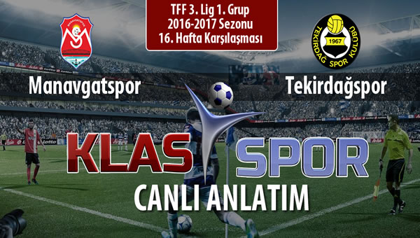 Manavgatspor - Tekirdağspor maç kadroları belli oldu...