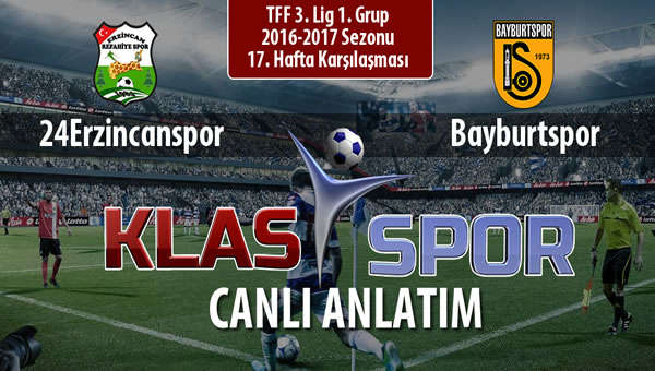 24Erzincanspor - Bayburtspor maç kadroları belli oldu...