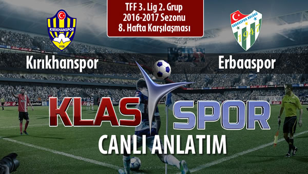 Kırıkhanspor - Erbaaspor maç kadroları belli oldu...