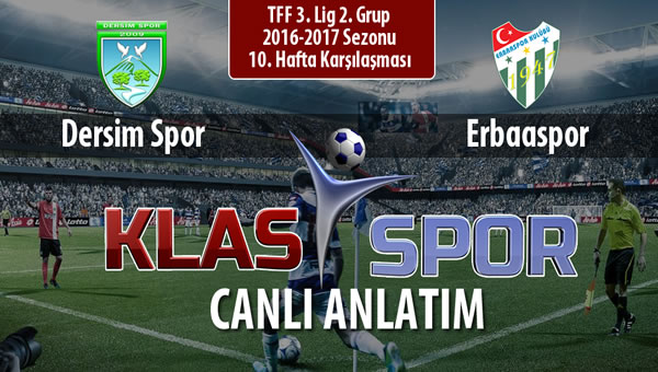 Dersim Spor - Erbaaspor maç kadroları belli oldu...