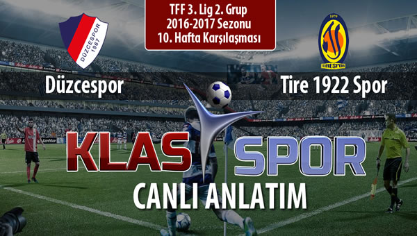 Düzcespor - Tire 1922 Spor maç kadroları belli oldu...