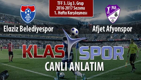 Elaziz Belediyespor - Afjet Afyonspor  maç kadroları belli oldu...