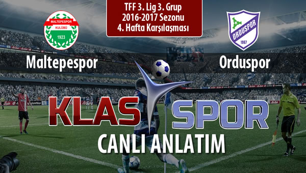 Maltepespor - Orduspor maç kadroları belli oldu...