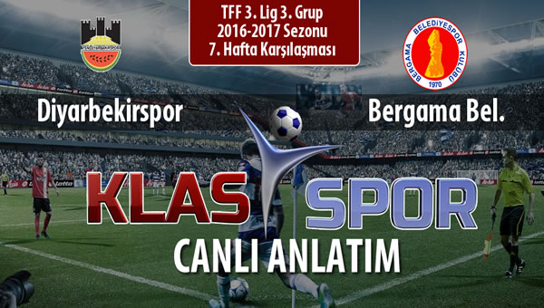 İşte Diyarbekirspor - Bergama Bel. maçında ilk 11'ler