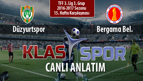 İşte Düzyurtspor - Bergama Bel. maçında ilk 11'ler