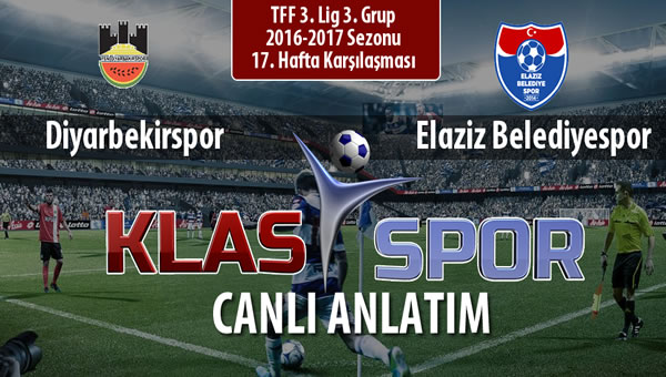 Diyarbekirspor - Elaziz Belediyespor maç kadroları belli oldu...