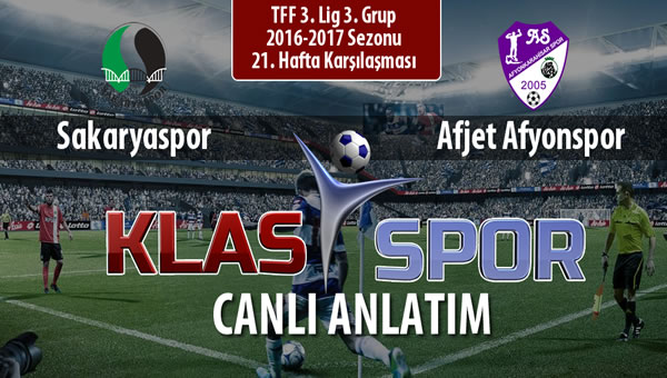 Sakaryaspor - Afjet Afyonspor  maç kadroları belli oldu...