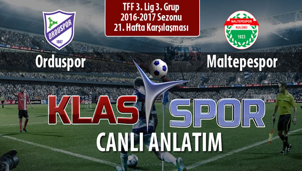 Orduspor - Maltepespor maç kadroları belli oldu...