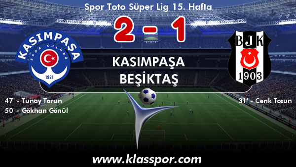 Kasımpaşa 2 - Beşiktaş 1