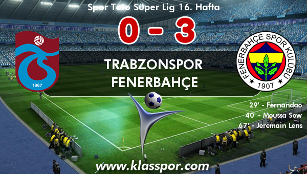 Trabzonspor 0 - Fenerbahçe 3