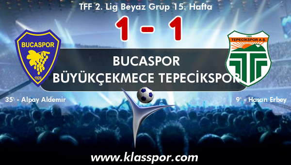 Bucaspor 1 - Büyükçekmece Tepecikspor 1