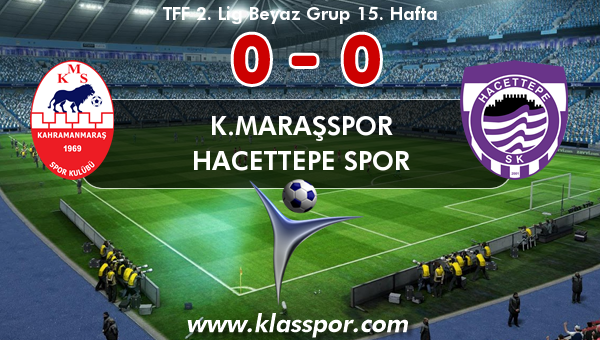 K.Maraşspor 0 - Hacettepe Spor 0