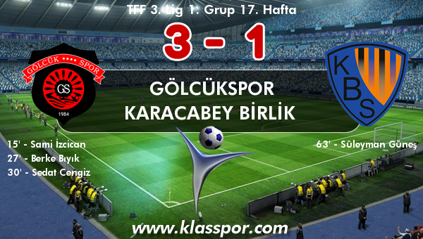 Gölcükspor 3 - Karacabey Birlik  1