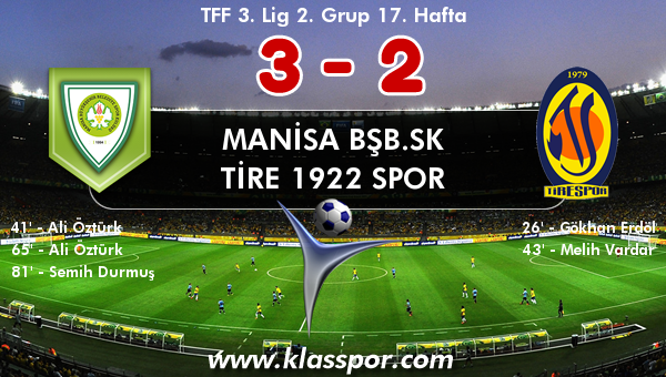 Manisa BŞB.SK 3 - Tire 1922 Spor 2