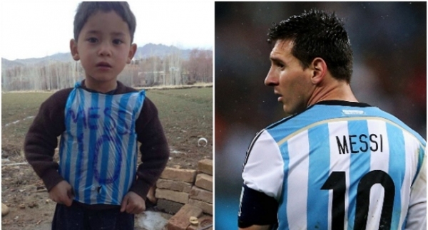 Büyük buluşma! Messi ve Afgan çocuk...