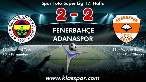 Fenerbahçe 2 - Adanaspor 2