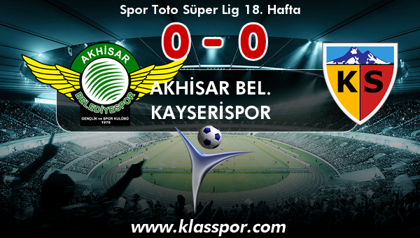 Akhisar Bel. 0 - Kayserispor 0