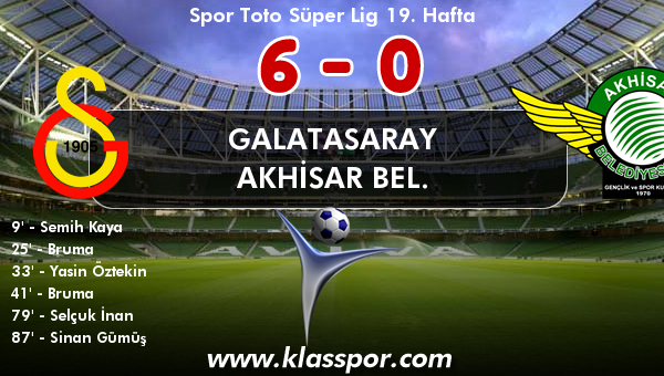 Galatasaray 6 - Akhisar Bel. 0