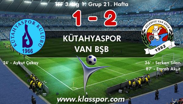 Kütahyaspor 1 - Van BŞB 2