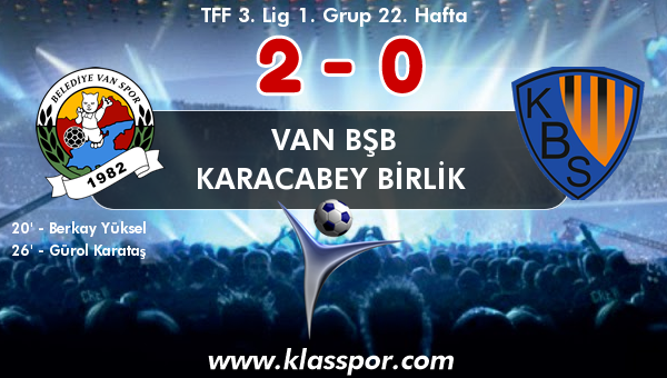 Van BŞB 2 - Karacabey Birlik  0