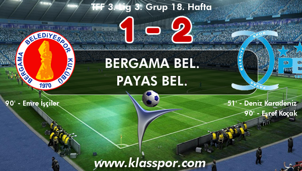 Bergama Bel. 1 - Payas Bel. 2