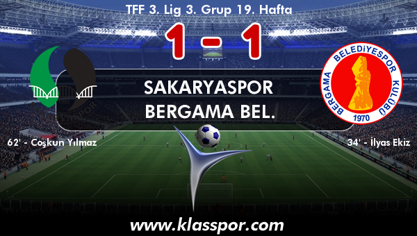 Sakaryaspor 1 - Bergama Bel. 1