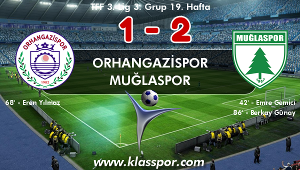 Orhangazispor 1 - Muğlaspor 2