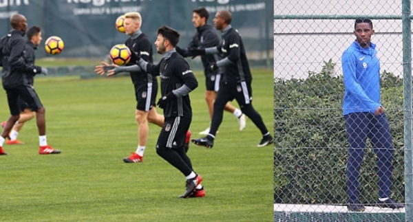 Eto'o Beşiktaş'ın idmanını izledi