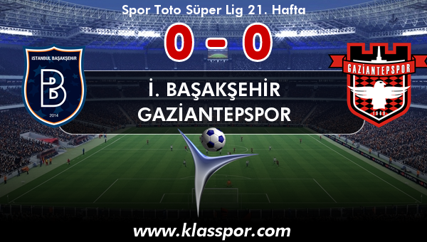 İ. Başakşehir 0 - Gaziantepspor 0