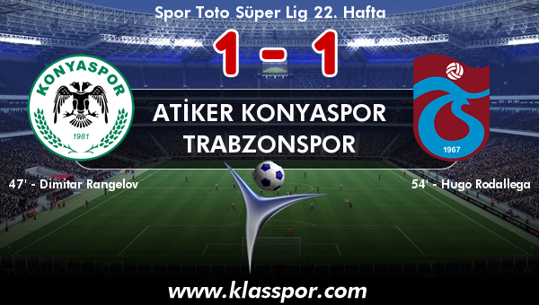 Atiker Konyaspor 1 - Trabzonspor 1