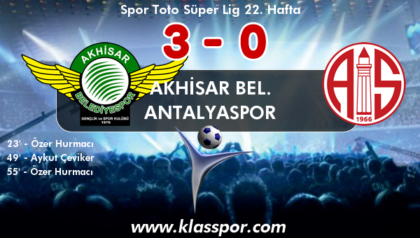 Akhisar Bel. 3 - Antalyaspor 0