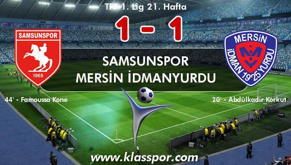 Samsunspor 1 - Mersin İdmanyurdu 1