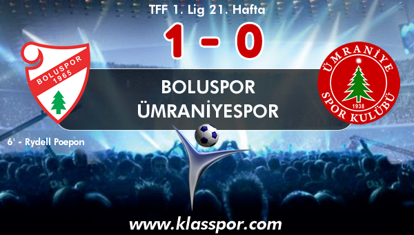 Boluspor 1 - Ümraniyespor 0