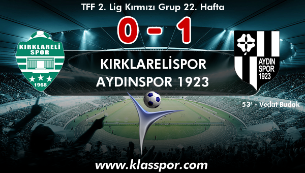 Kırklarelispor 0 - Aydınspor 1923 1