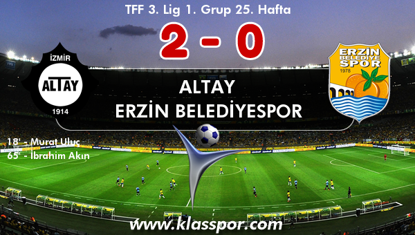 Altay 2 - Erzin Belediyespor 0