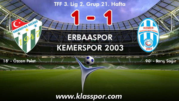 Erbaaspor 1 - Kemerspor 2003 1