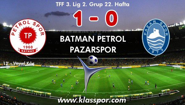 Batman Petrol 1 - Pazarspor 0