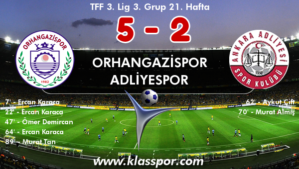 Orhangazispor 5 - Adliyespor 2