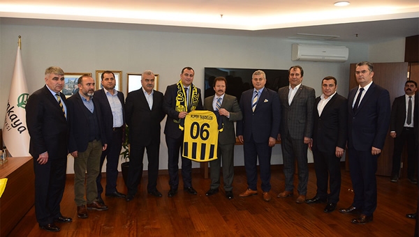 Ankaragücü yönetimi, Alper Taşdelen'i ziyaret etti