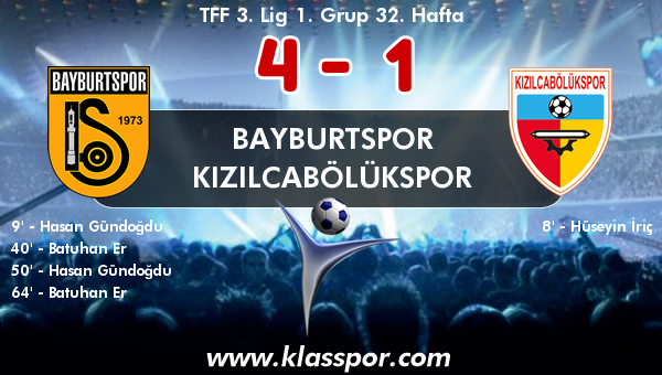 Bayburtspor 4 - Kızılcabölükspor 1