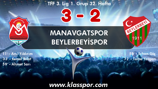 Manavgatspor 3 - Beylerbeyispor 2