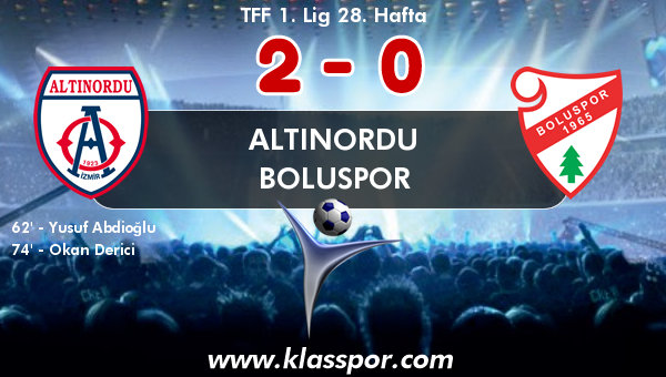 Altınordu 2 - Boluspor 0