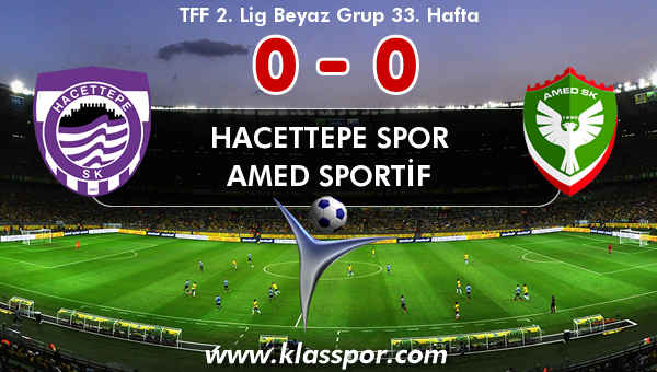 Hacettepe Spor 0 - Amed Sportif 0