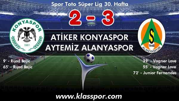 Atiker Konyaspor 2 - Aytemiz Alanyaspor 3